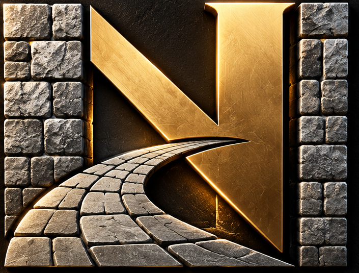 Noelia Landscaping & Hardscaping stone N logo